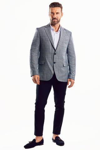 Mojito Reserve Men's Casual Modern Fit Sports Jacket Checker Print