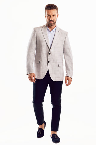 Mojito Reserve Men's Casual Modern Fit Sports Jacket Checker Print