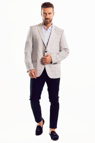 Mojito Reserve Men's Casual Modern Fit Sports Jacket Checker Print