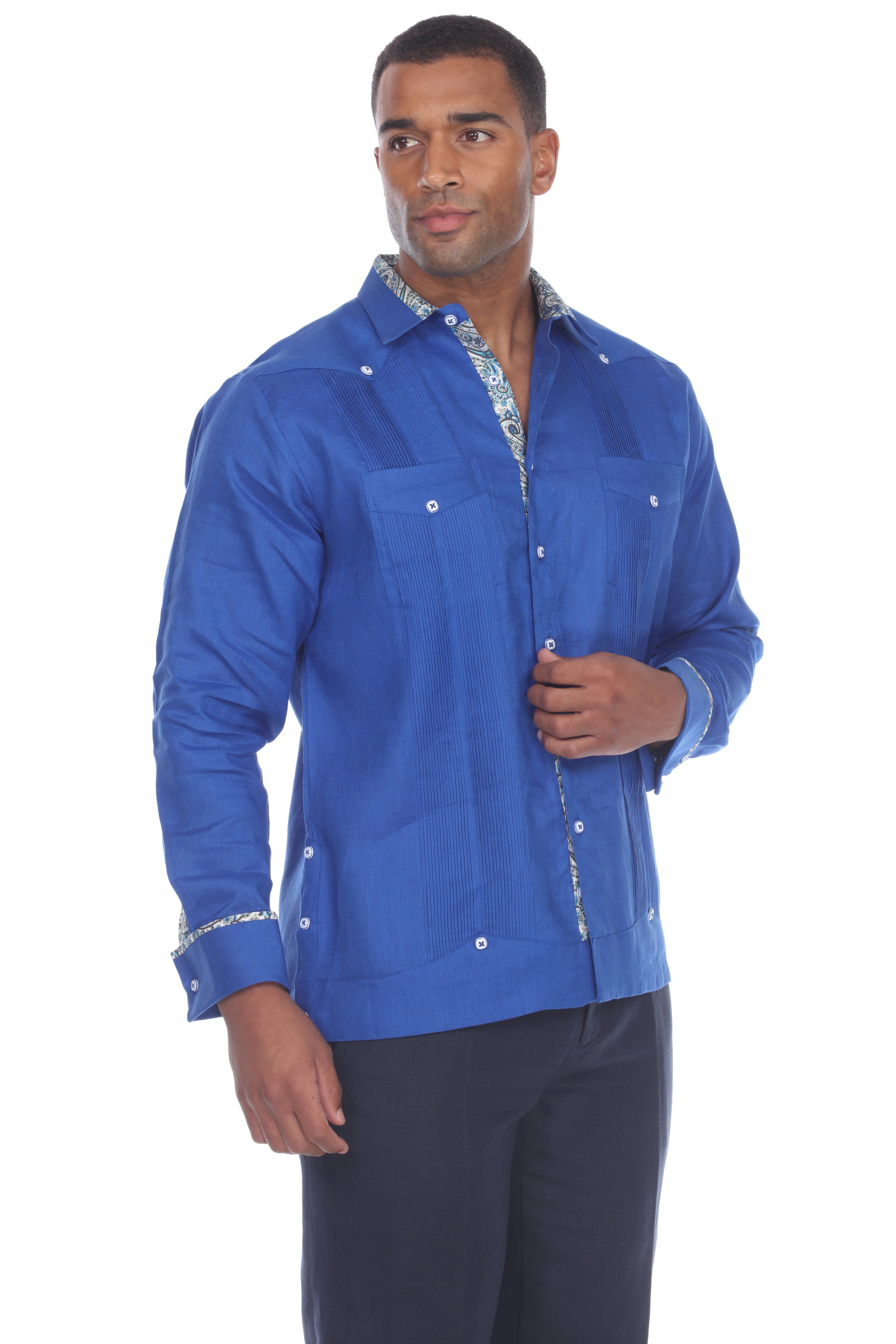 Guayabera clearance long sleeve